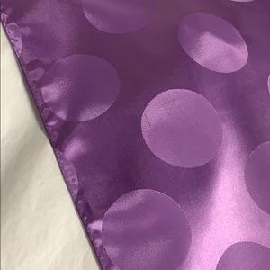 Vintage purple scarf with circles